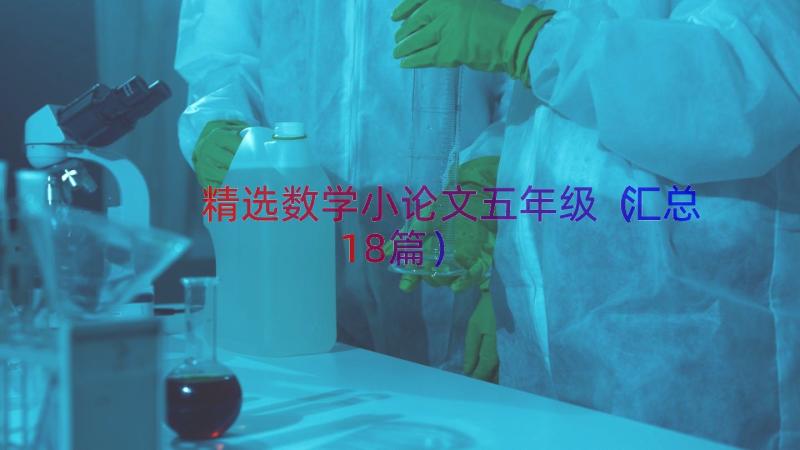 精选数学小论文五年级（汇总18篇）