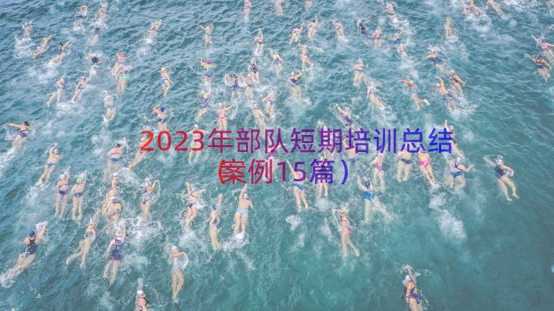 2023年部队短期培训总结（案例15篇）