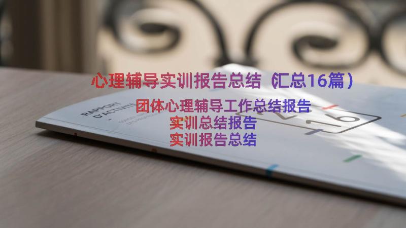 心理辅导实训报告总结（汇总16篇）