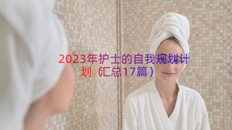 2023年护士的自我规划计划（汇总17篇）