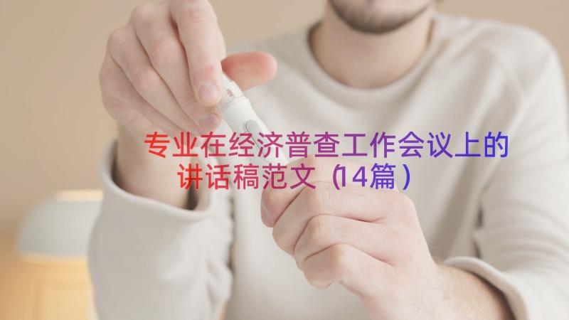 专业在经济普查工作会议上的讲话稿范文（14篇）