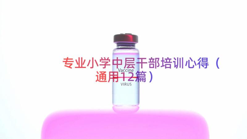 专业小学中层干部培训心得（通用12篇）