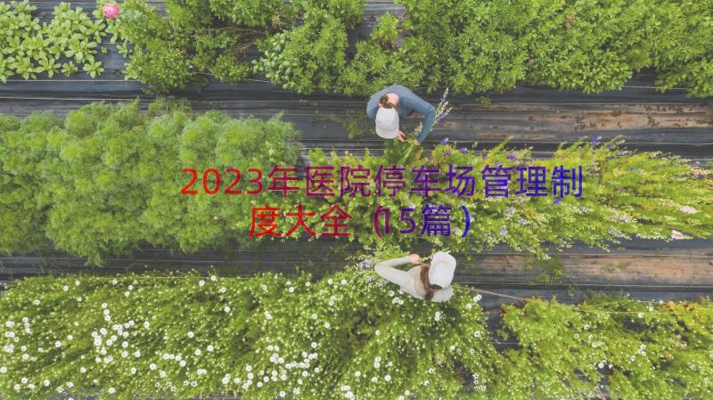 2023年医院停车场管理制度大全（15篇）