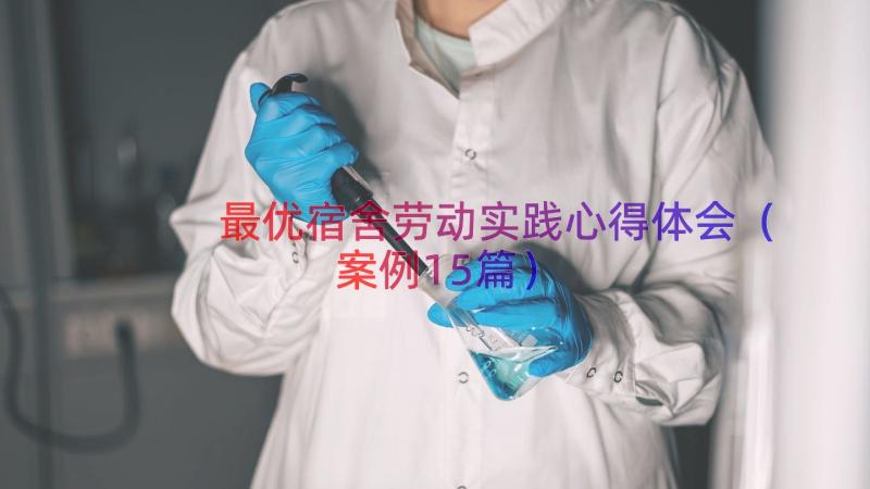 最优宿舍劳动实践心得体会（案例15篇）