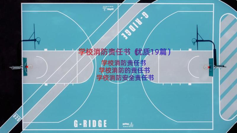 学校消防责任书（优质19篇）