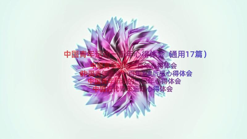 中国青年运动一百年心得体会（通用17篇）