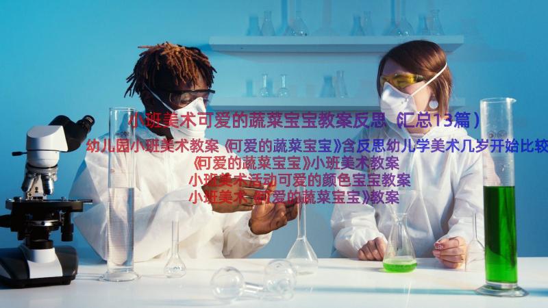 小班美术可爱的蔬菜宝宝教案反思（汇总13篇）