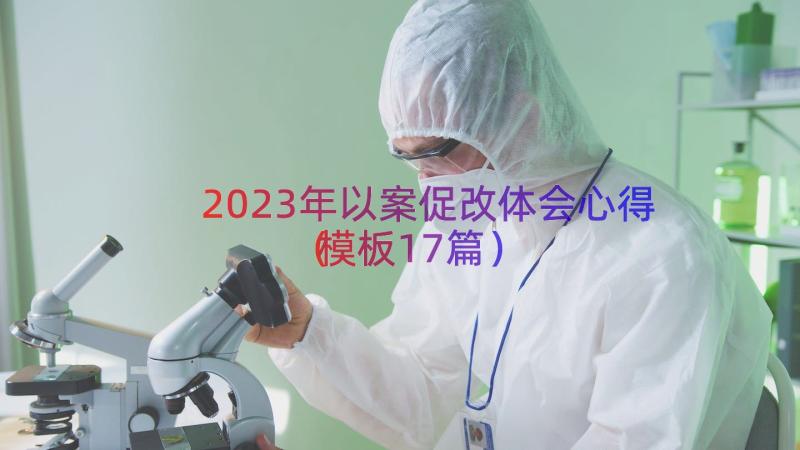 2023年以案促改体会心得（模板17篇）