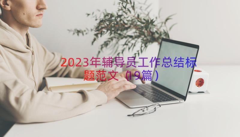 2023年辅导员工作总结标题范文（19篇）