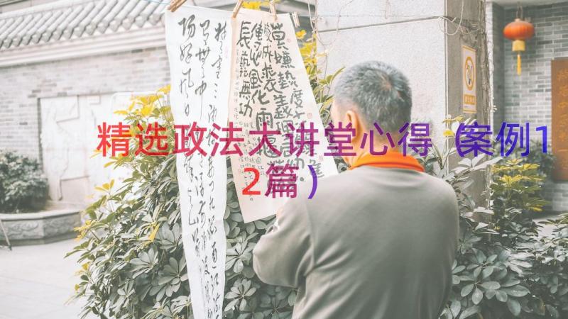 精选政法大讲堂心得（案例12篇）