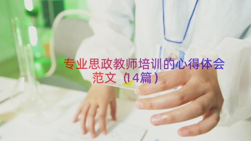 专业思政教师培训的心得体会范文（14篇）