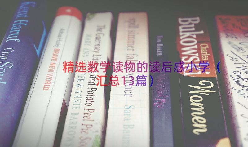 精选数学读物的读后感小学（汇总13篇）