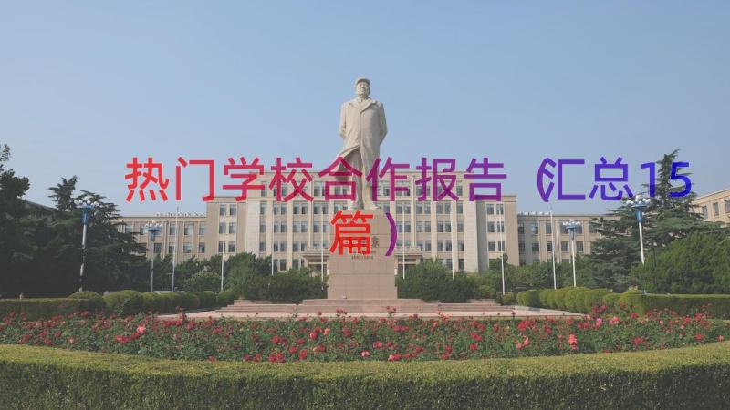 热门学校合作报告（汇总15篇）