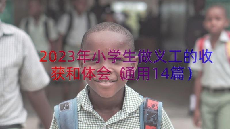 2023年小学生做义工的收获和体会（通用14篇）