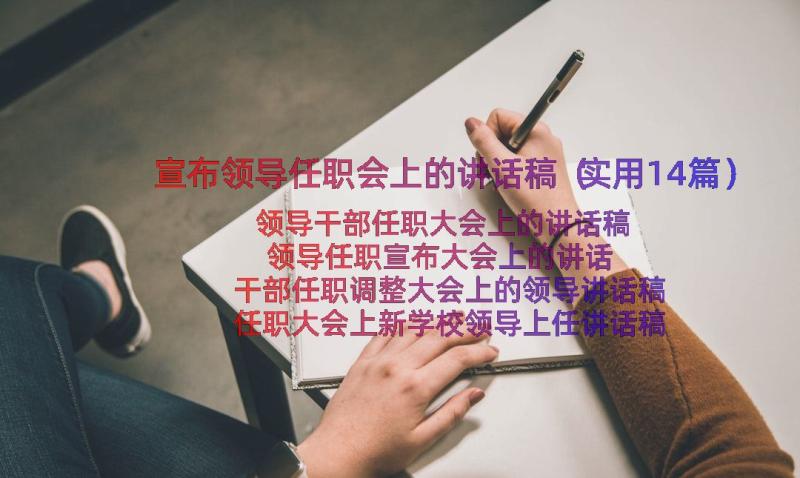 宣布领导任职会上的讲话稿（实用14篇）