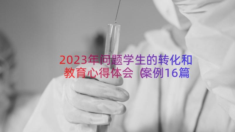 2023年问题学生的转化和教育心得体会（案例16篇）