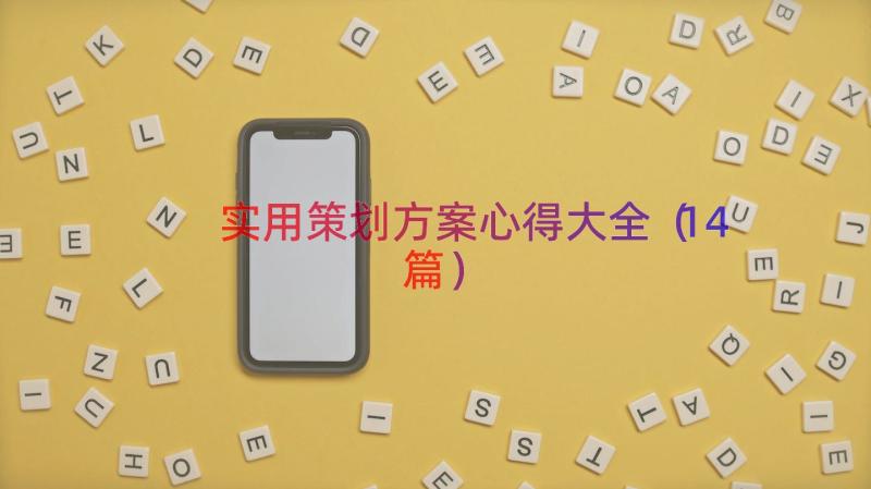 实用策划方案心得大全（14篇）