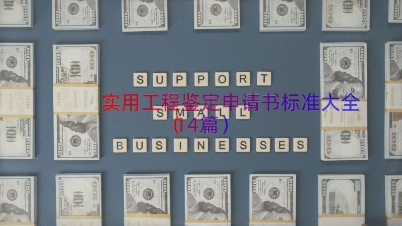 实用工程鉴定申请书标准大全（14篇）