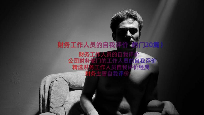 财务工作人员的自我评价（热门20篇）