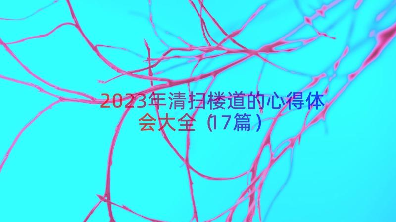 2023年清扫楼道的心得体会大全（17篇）