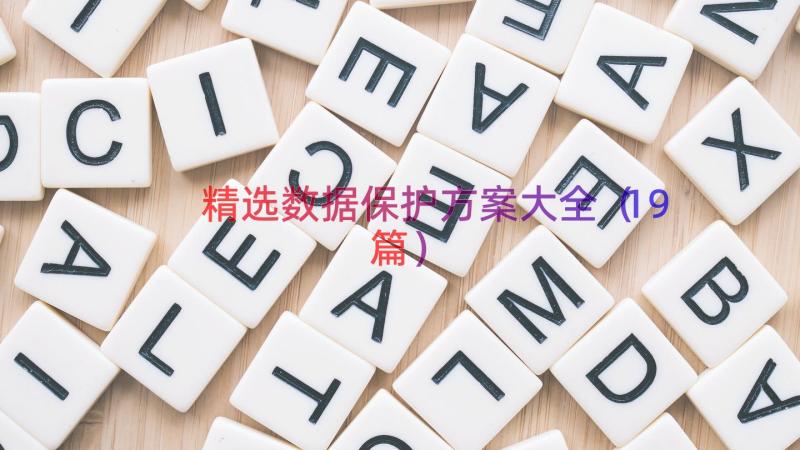 精选数据保护方案大全（19篇）