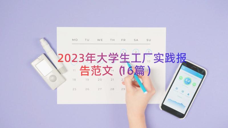 2023年大学生工厂实践报告范文（16篇）