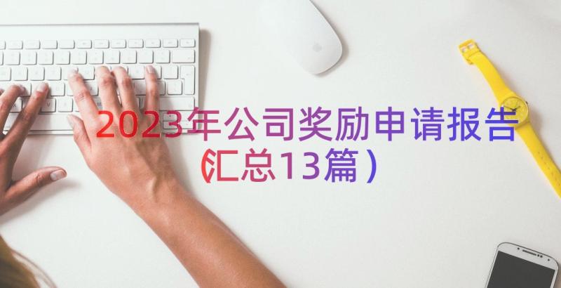 2023年公司奖励申请报告（汇总13篇）