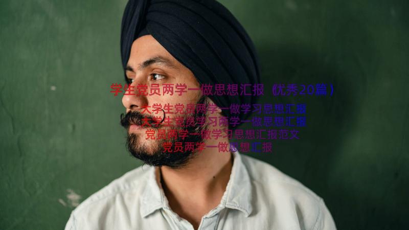 学生党员两学一做思想汇报（优秀20篇）