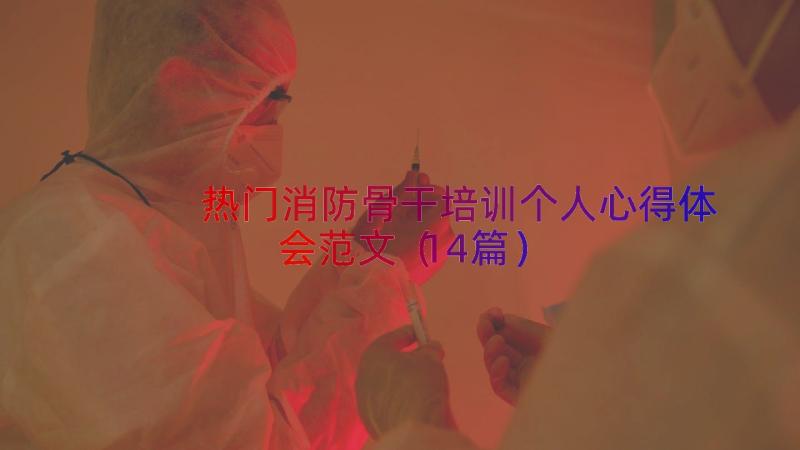 热门消防骨干培训个人心得体会范文（14篇）