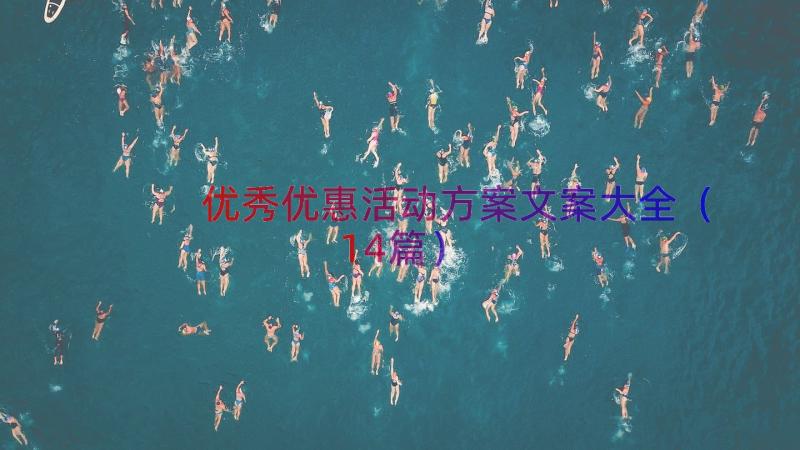 优秀优惠活动方案文案大全（14篇）