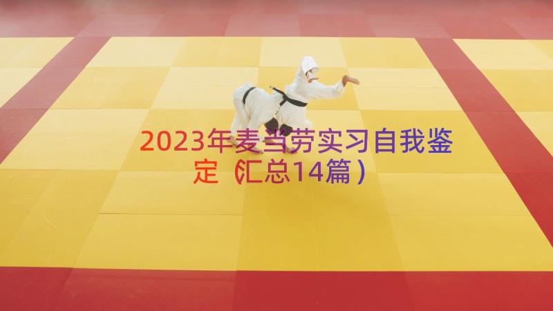 2023年麦当劳实习自我鉴定（汇总14篇）