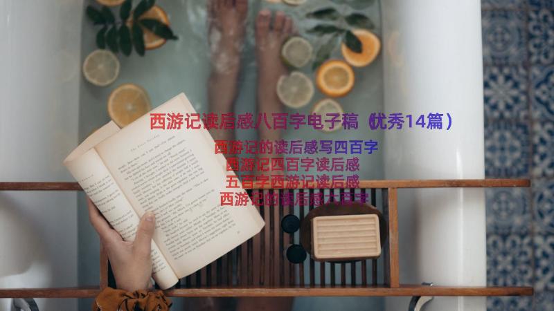 西游记读后感八百字电子稿（优秀14篇）