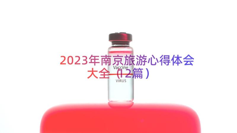 2023年南京旅游心得体会大全（12篇）