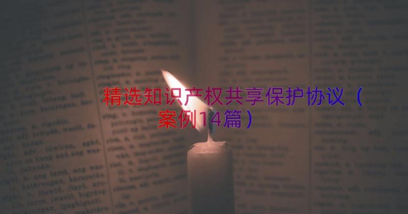 精选知识产权共享保护协议（案例14篇）