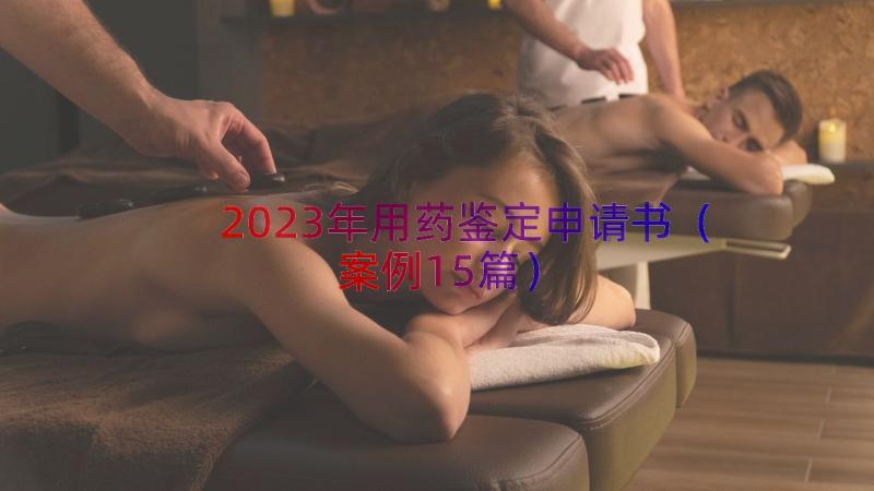 2023年用药鉴定申请书（案例15篇）