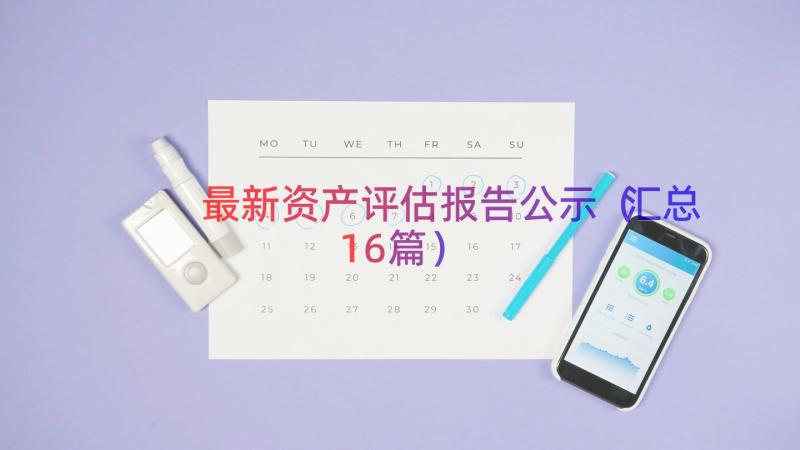 最新资产评估报告公示（汇总16篇）