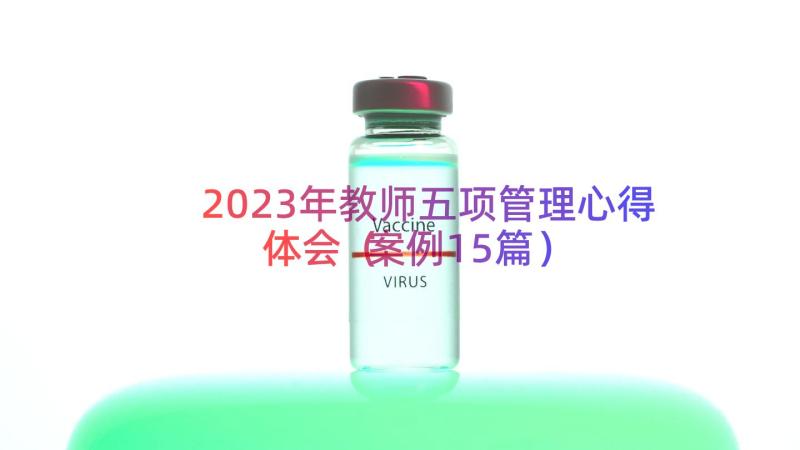 2023年教师五项管理心得体会（案例15篇）