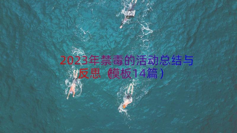 2023年禁毒的活动总结与反思（模板14篇）