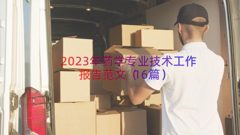 2023年药学专业技术工作报告范文（16篇）