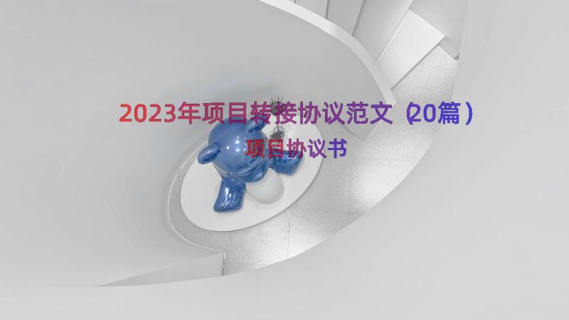 2023年项目转接协议范文（20篇）