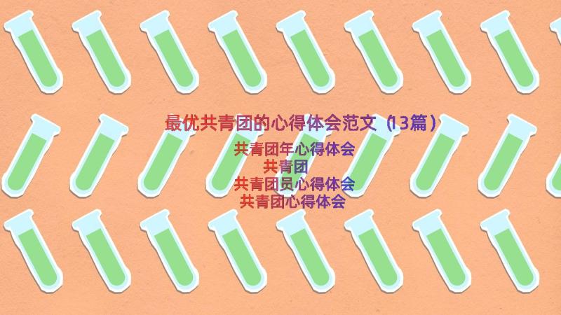 最优共青团的心得体会范文（13篇）