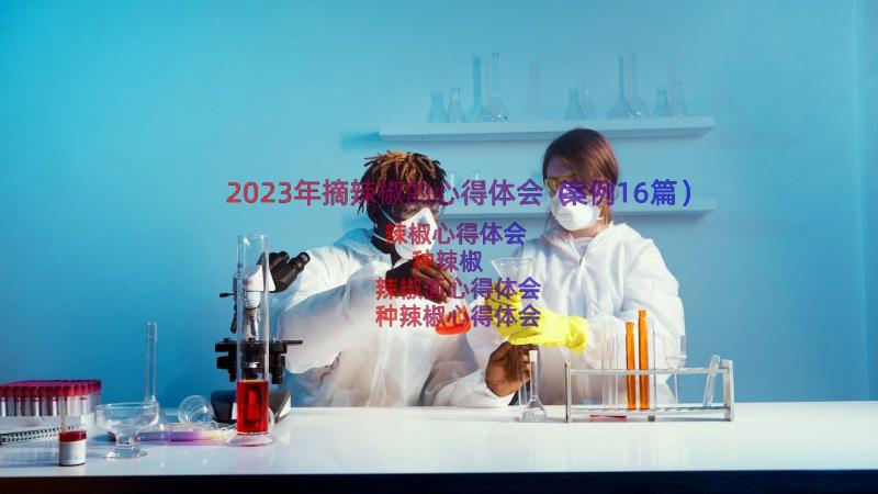 2023年摘辣椒的心得体会（案例16篇）