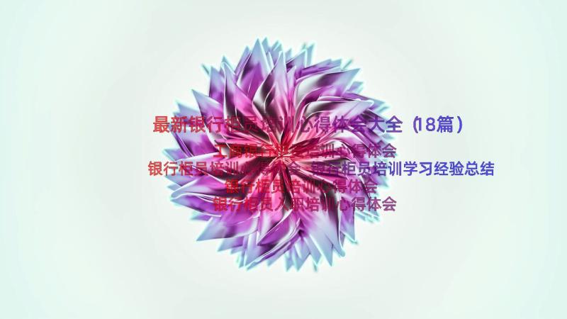 最新银行柜员培训心得体会大全（18篇）