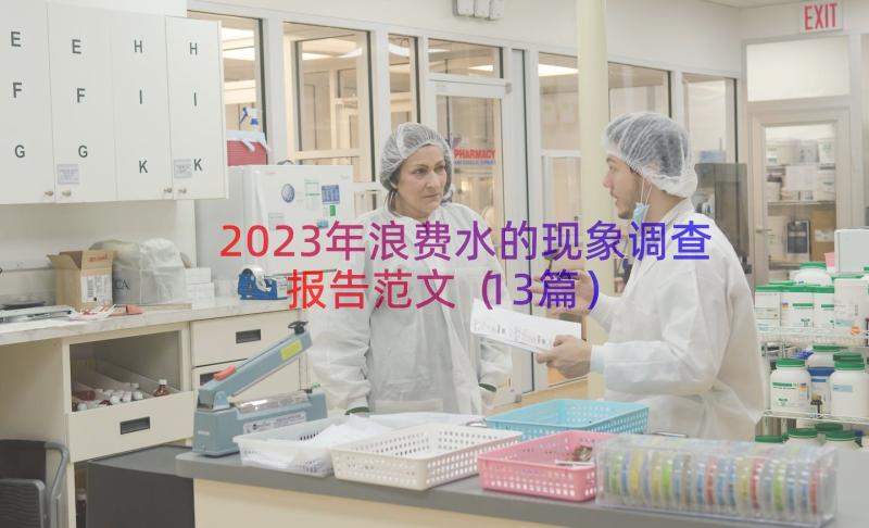 2023年浪费水的现象调查报告范文（13篇）