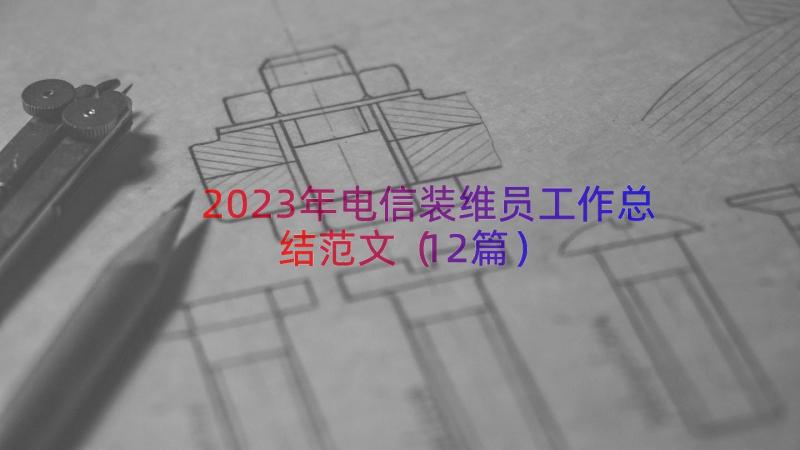 2023年电信装维员工作总结范文（12篇）