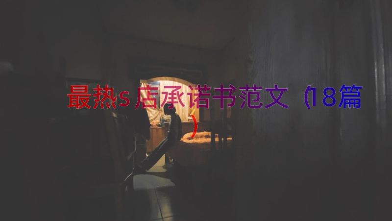 最热s店承诺书范文（18篇）