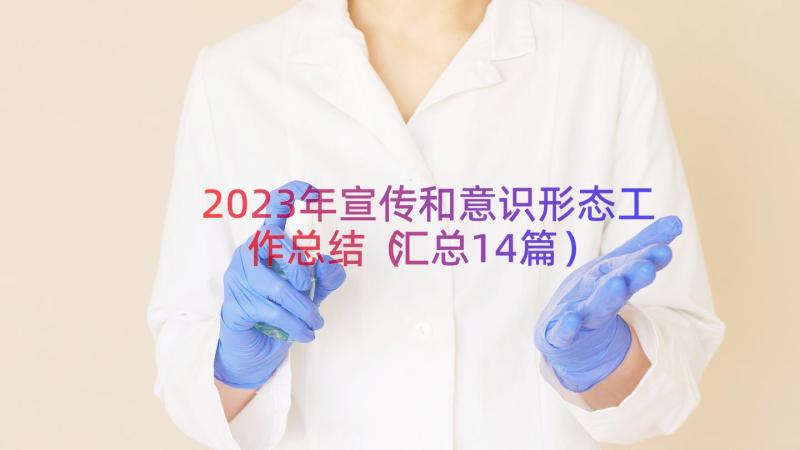 2023年宣传和意识形态工作总结（汇总14篇）