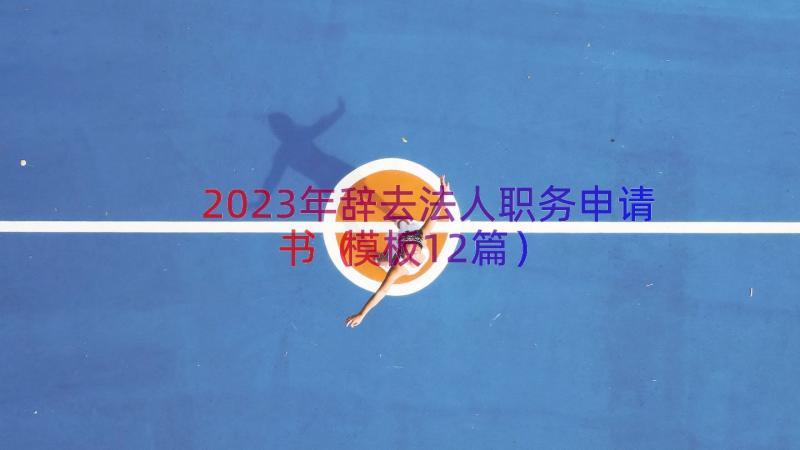 2023年辞去法人职务申请书（模板12篇）