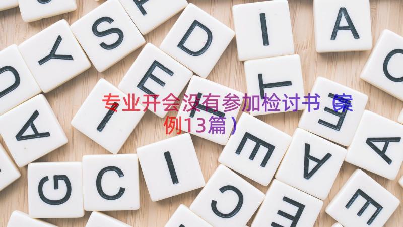 专业开会没有参加检讨书（案例13篇）