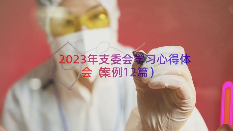 2023年支委会学习心得体会（案例12篇）